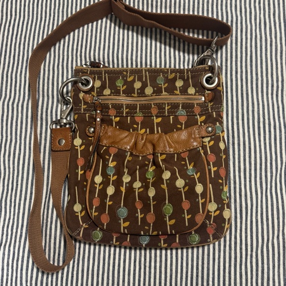 Fossil Bag & Wallet Bundle – Leather & Fabric Crossbody + Tote (5 Pieces) - Picture 12 of 16